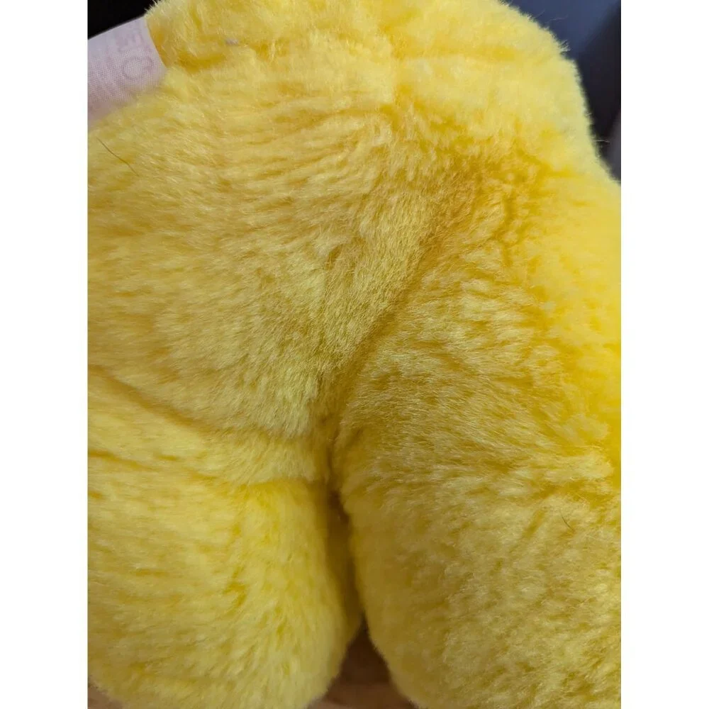 Fairview International Taiwan R.O.C yellow teddy bear w/ knitted dog sweater 12